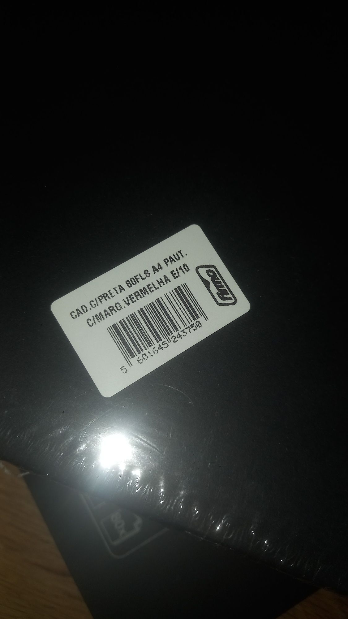 Lote 25 Cadernos Pautados de Capa Preta