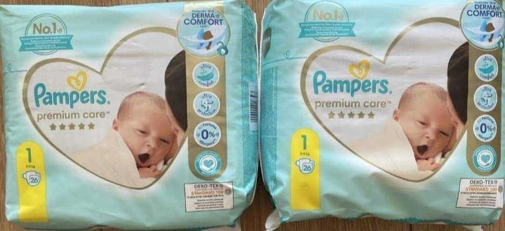Pampers Premium CARE jedynki 3 opakowania po 26 sztuk Nowe