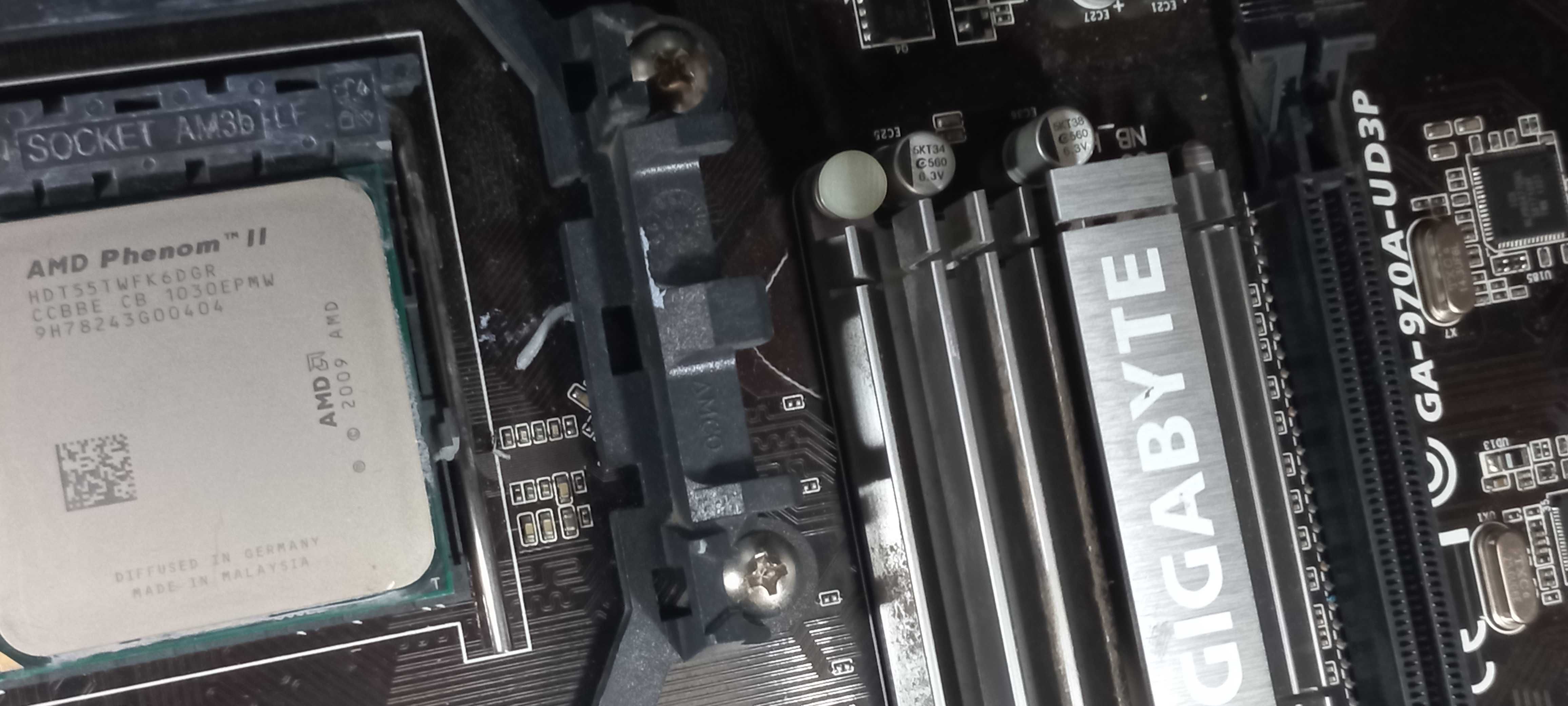 Gigabyte GA-970A-UD3P + Phenom II X6 1055T(AM3+) + 16Gb DDR3-1600