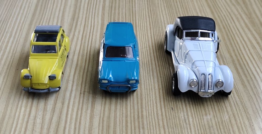 Conjunto 3 Miniaturas Citröen Colecção