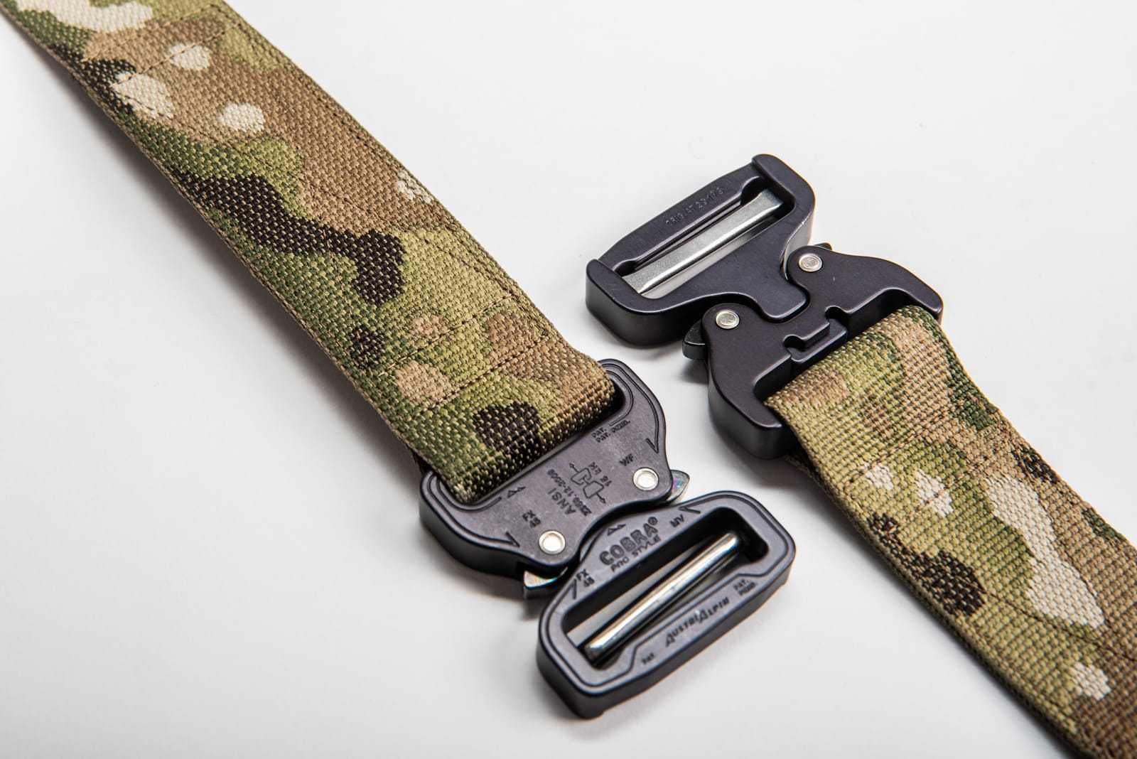 Pas taktyczny Bayonet średnio-sztywny z nakładką molle Multicam