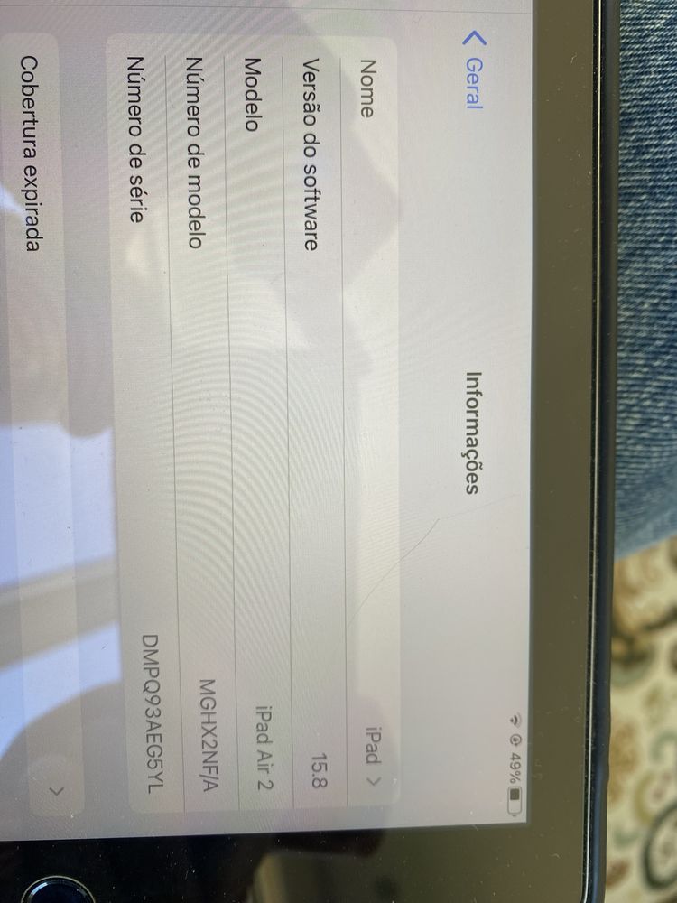 iPad Air segunda geração  Wi-Fi + SIM 64gb