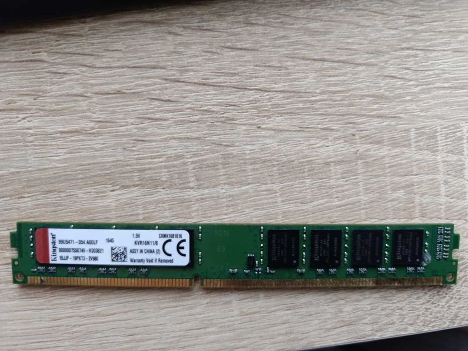 Pamięć ram DDR 3 KINGSTON 8GB 1600MHZ 1.5V