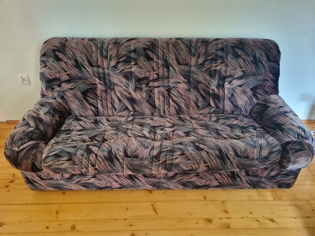 Sofa rozkładana fotel zestaw