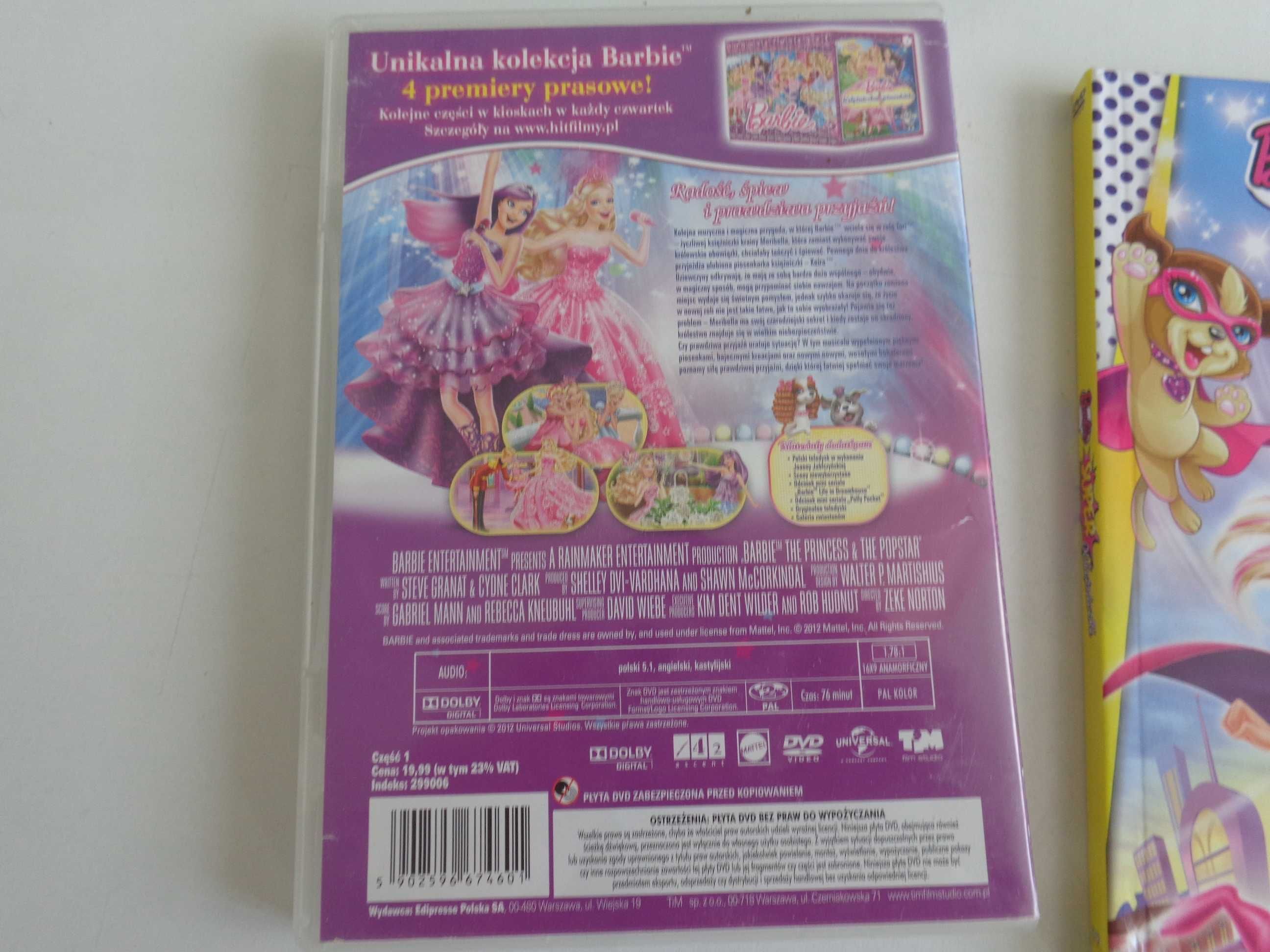 Barbie Super Księżniczki Księżniczka i piosenkarka MagiaPegaza +gratis