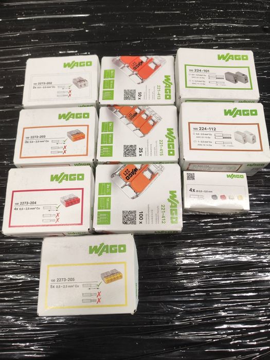 Złączki szybkozłączki Wago ORYGINALNE, wszystkie rodzaje,najtaniej OLX