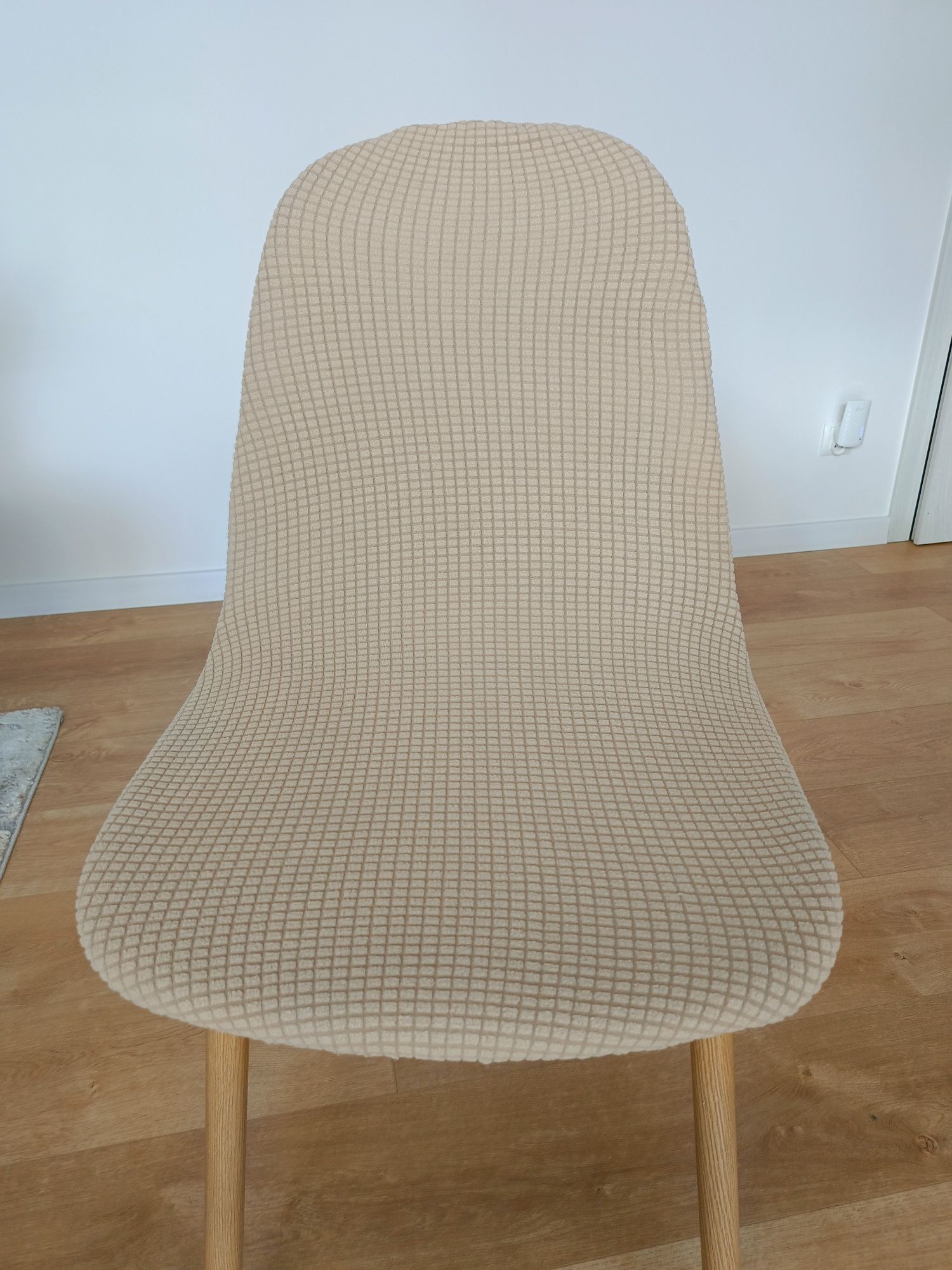 Pokrowce nowe na krzesła 6 sztuk kolor khaki , wielbłąd