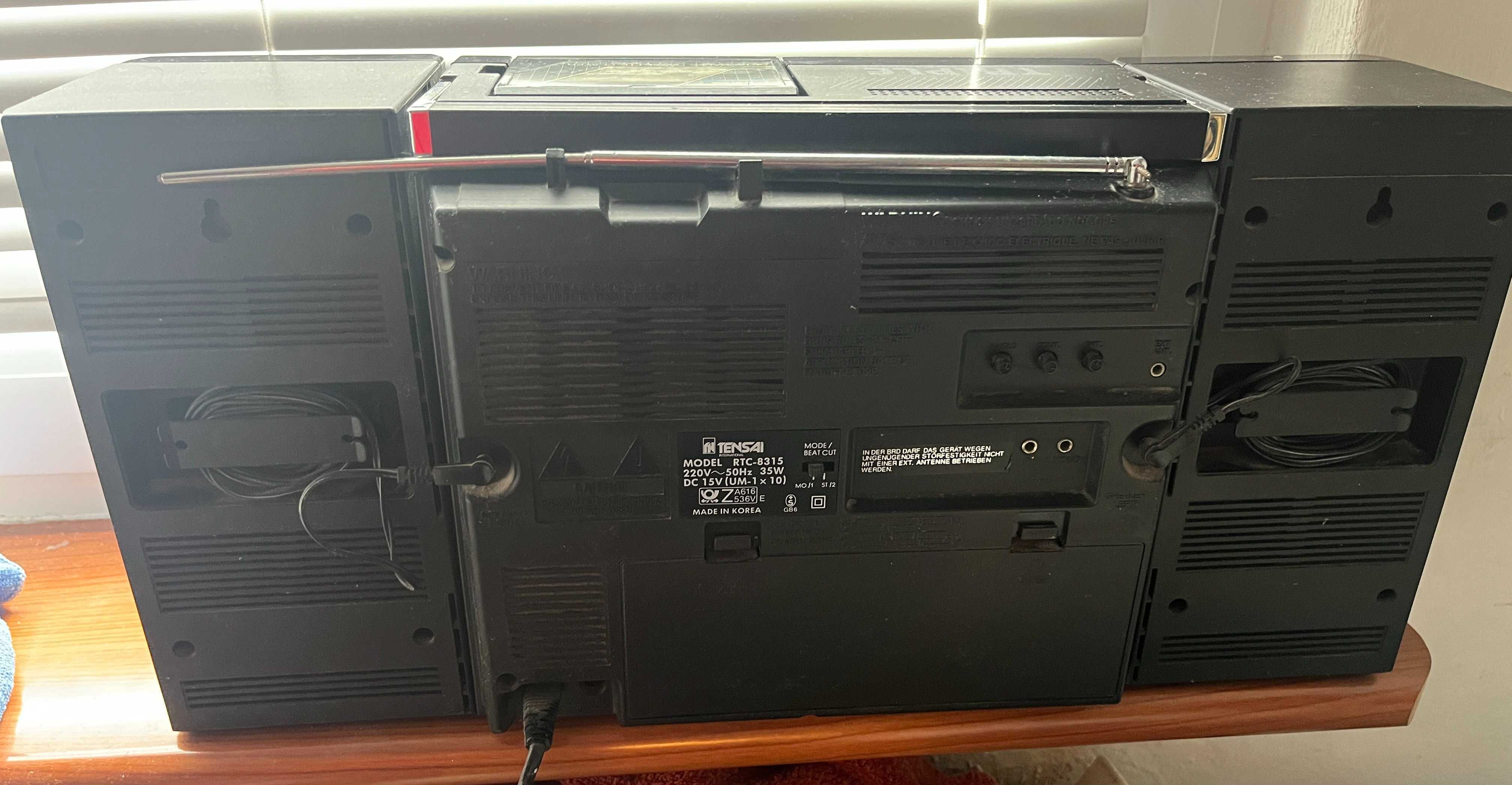 Tensai RTC-8315 + instrukcja mega rarytas mini wieża z walkman i TV