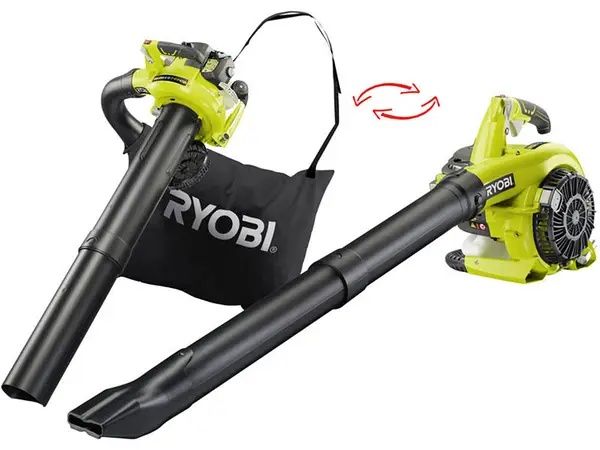Бензинова повітродувка Ryobi RBV26B + мульчування. Дуйка