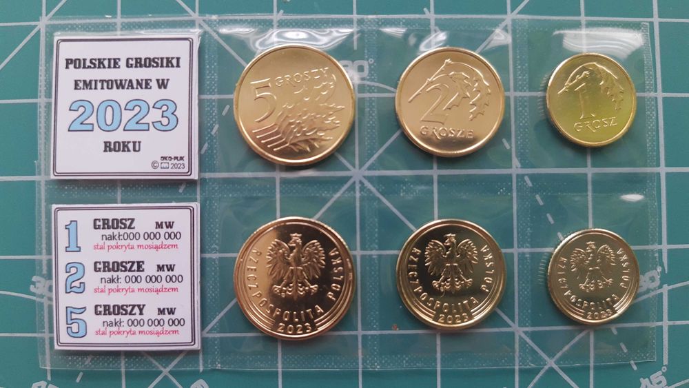 #.1, 2, 5, - 2023 sześć menniczych*