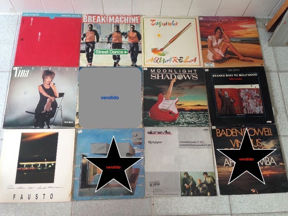 Oportunidade!! + Muitos DISCOS VINIL antigos (Décadas 70, 80, 90)