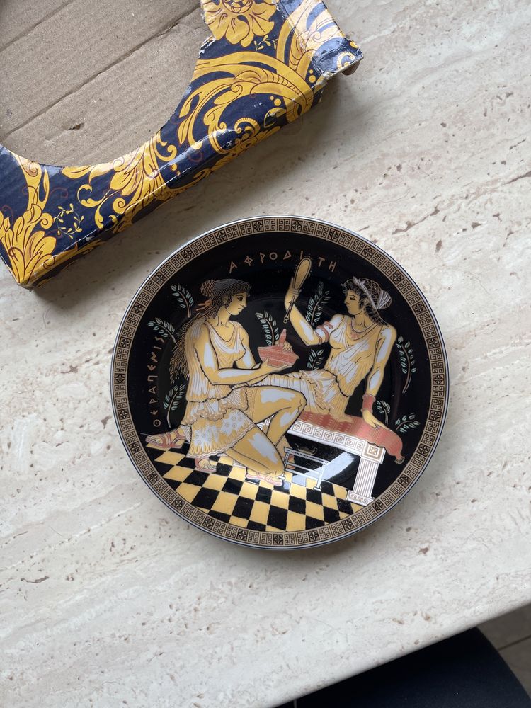 Nowy grecki talerzyk grecja mitologia talerz ceramika porcelana