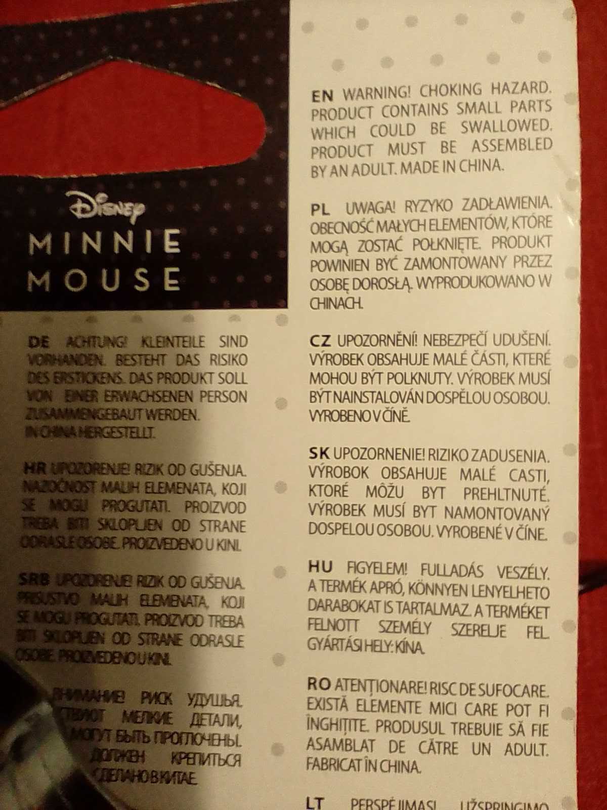 Dzwonek do roweru Retro Vintage Minnie Mouse Myszka Miki duży nowy