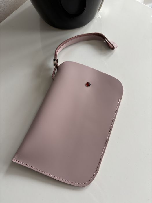 Etui skórzane batycki nowe różowe