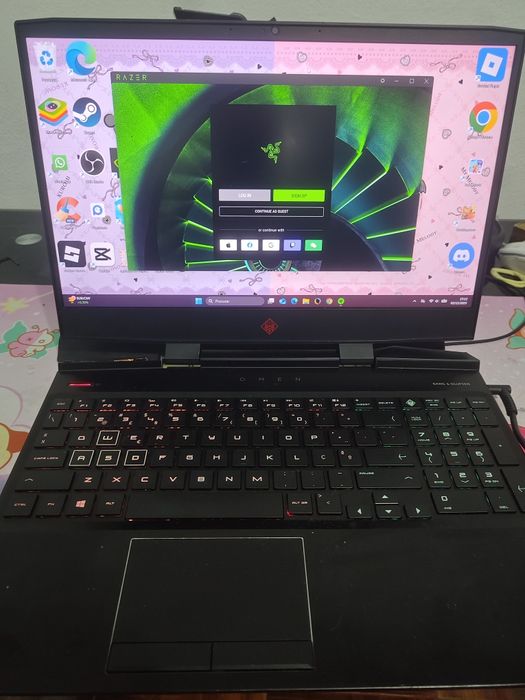 HP OMEN 15, I5 8° geração,16gb, 1050 4gb
