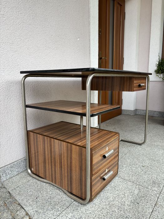 Bauhaus Biurko Lekarskie Gabinetowe Lata 60 XXw Design PRL Vintage
