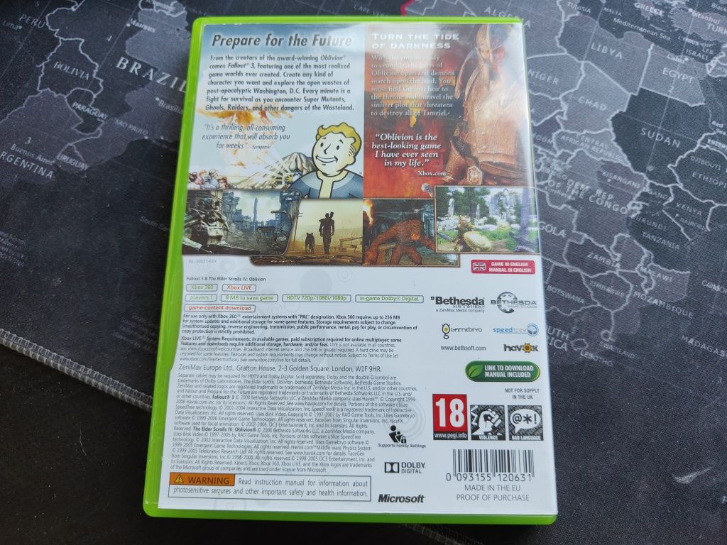 Fallout 3 & Oblivion Double Pack XBOX 360