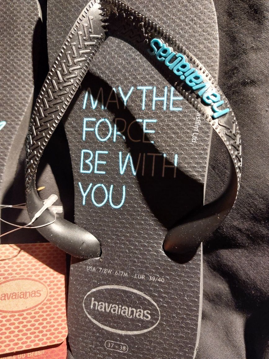 HAVAIANAS Star Wars klapki japonki 37 38 unisex unikat kultowe NOWE
