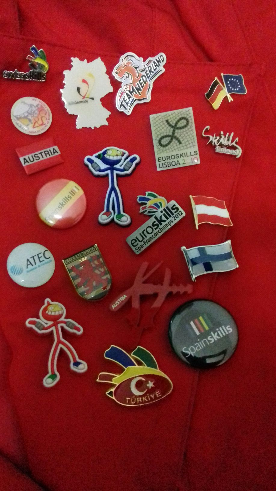 Conjunto de pins Especiais Países