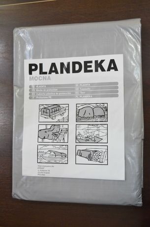 Тент защитный PLANDEKA 4м x 8м 120г./м2, тарпаулиновый (Польша)