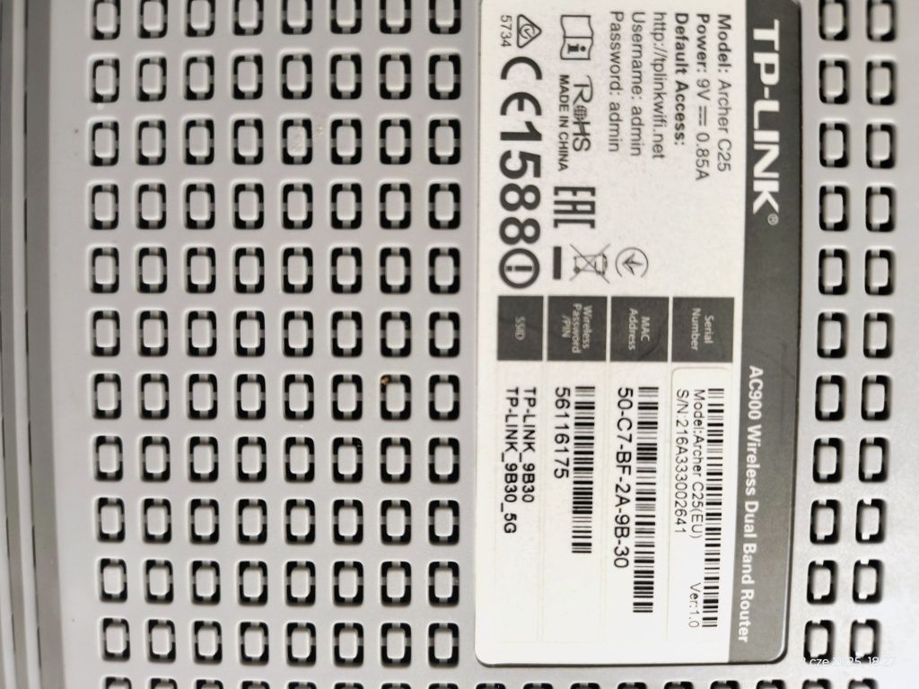Router wifi TP-LINK C25 dwuzakresowy