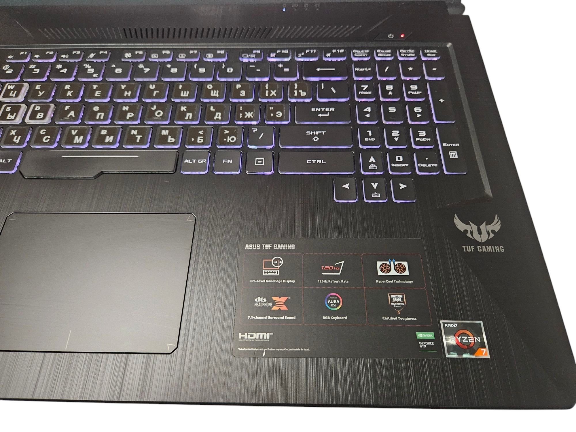 Laptop gamingowy ASUS TUF GTX 1660ti Ryzen 7 SSD 512GB RAM 16GB
