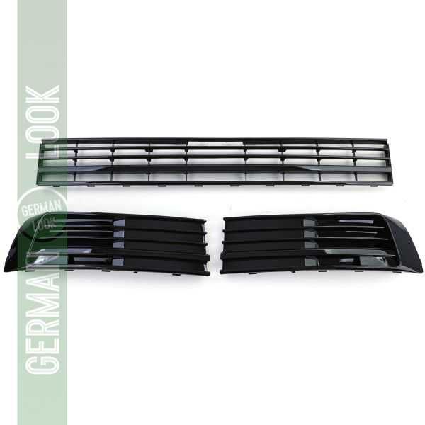 Grelha para-choque preta brilhante para VW T6 Multivan sem ACC 15 a 19