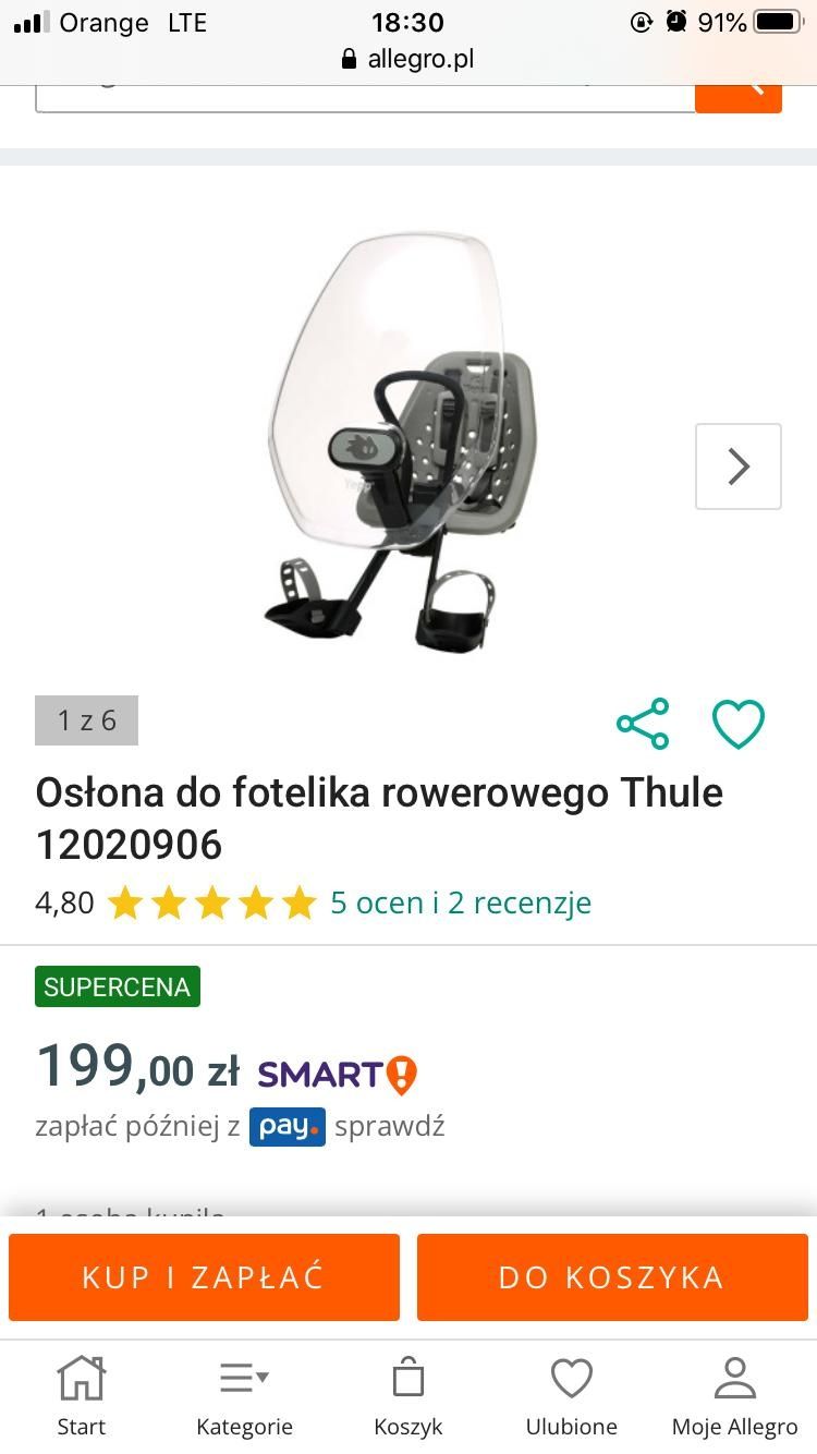 Fotelik dziecięcy na rower.