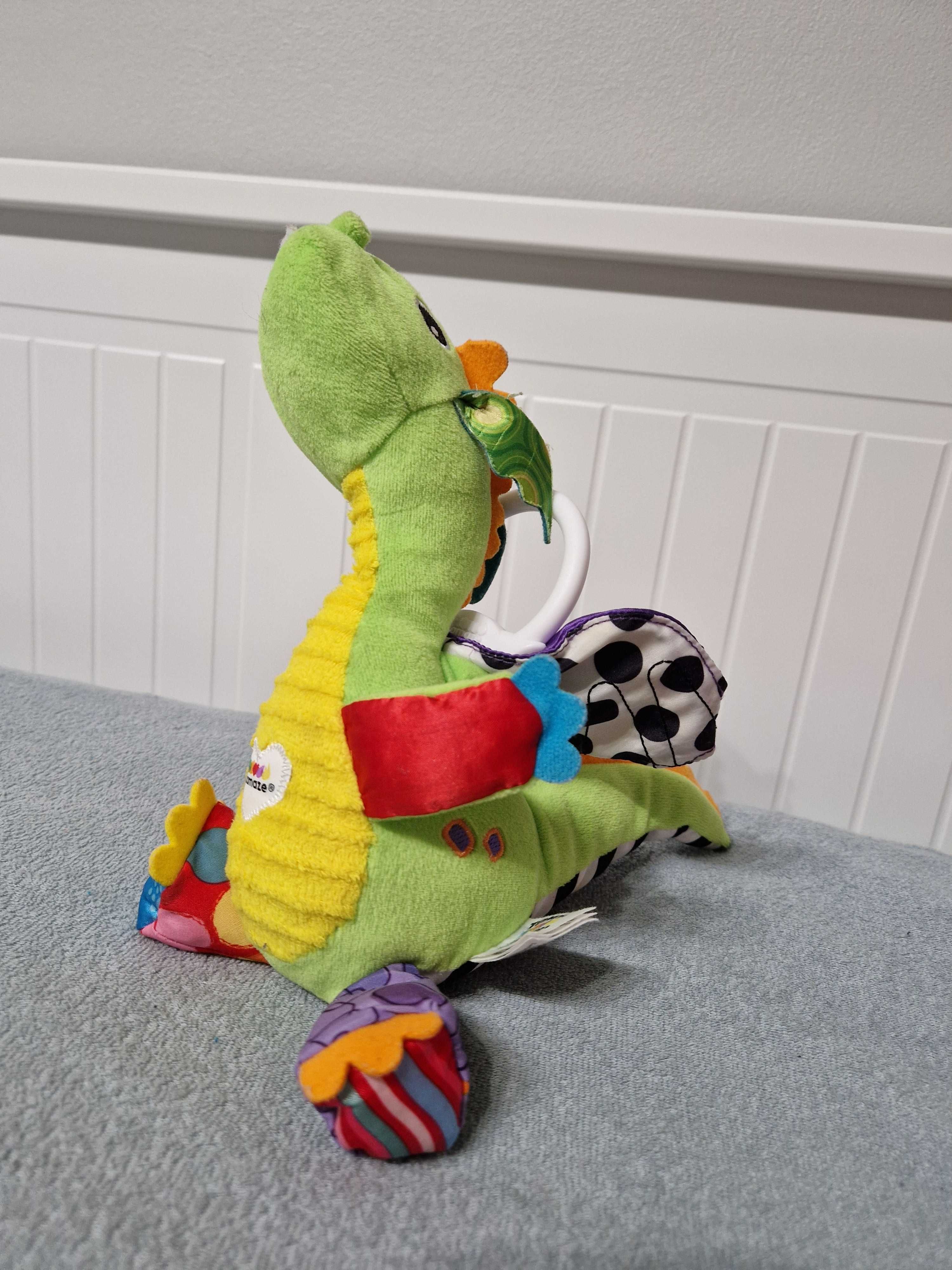 Lamaze, zawieszka smok Flip Flap rusza skrzydłami, kontrasty, szeleści