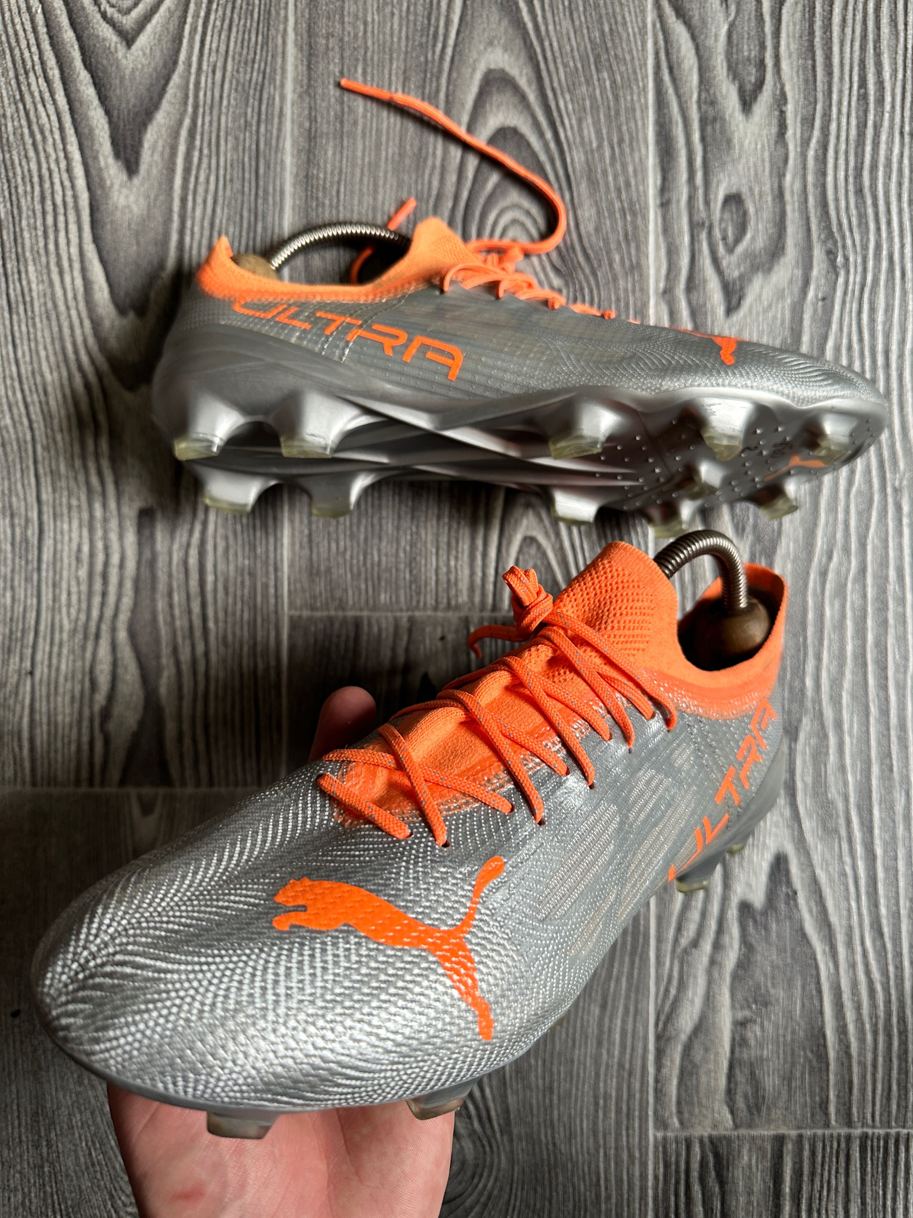 Профессиональные копочки Puma Ultra 1.4 FG/AG Silver/Orange