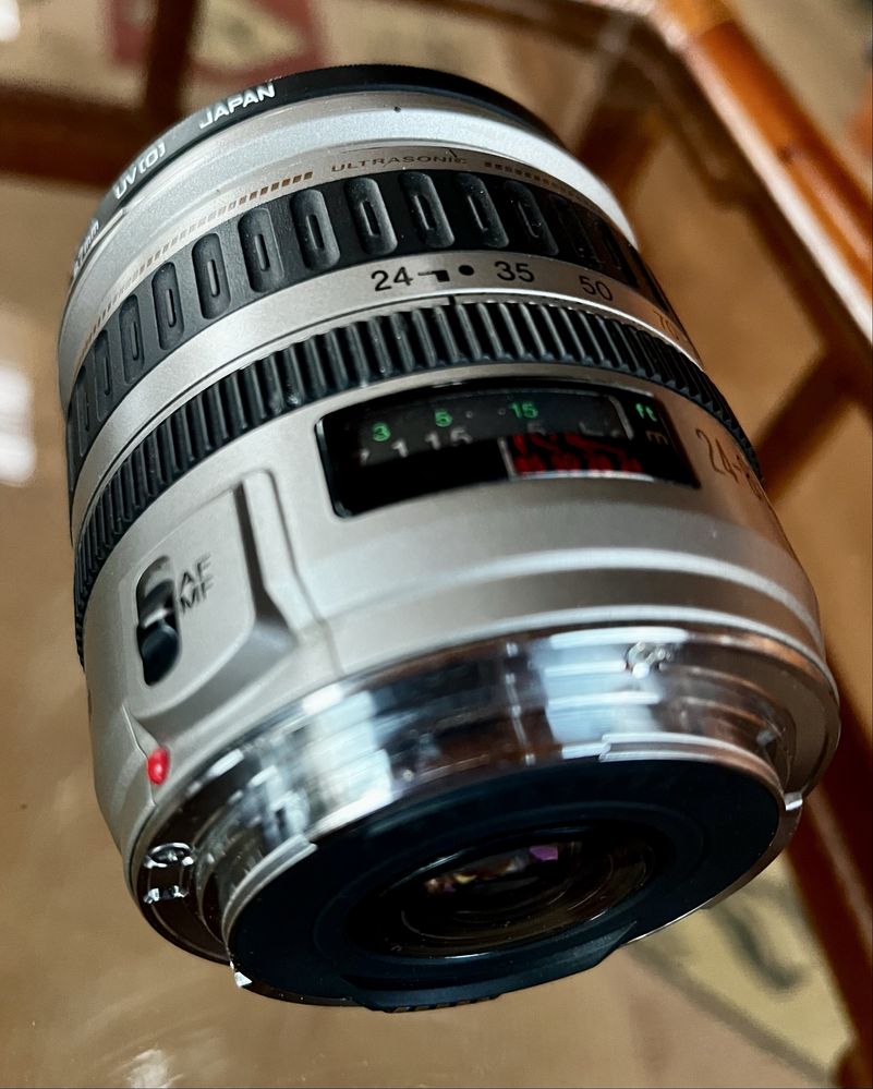 Canon eos 650 e objetiva 24-85mm ultrasonic