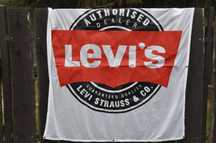 baner reklamowy , flaga levis