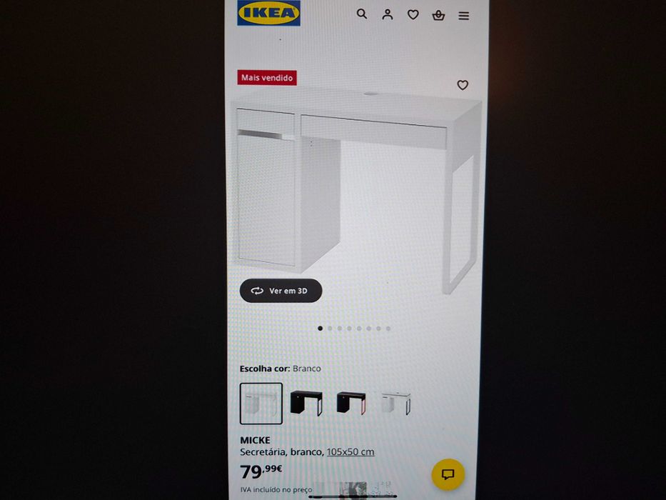Secretária 105x50 Ikea