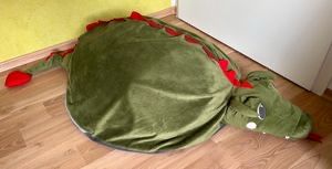 Smok dinozaur pufa siedzisko pokrowiec Ikea