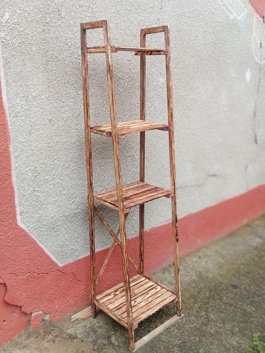 Етажерка дерев'яна. Стелаж для Квітів для Книг для Взуття