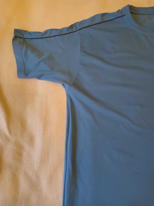 T-shirt męski koszulka męska z krótkim rękawem niebieska XL Atlantic