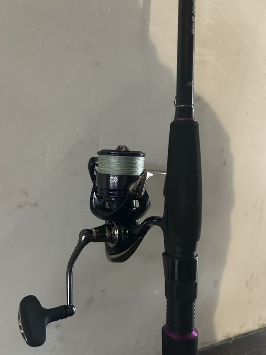 Zestaw spinningowy mikado bixlite + daiwa prorex + plecionka