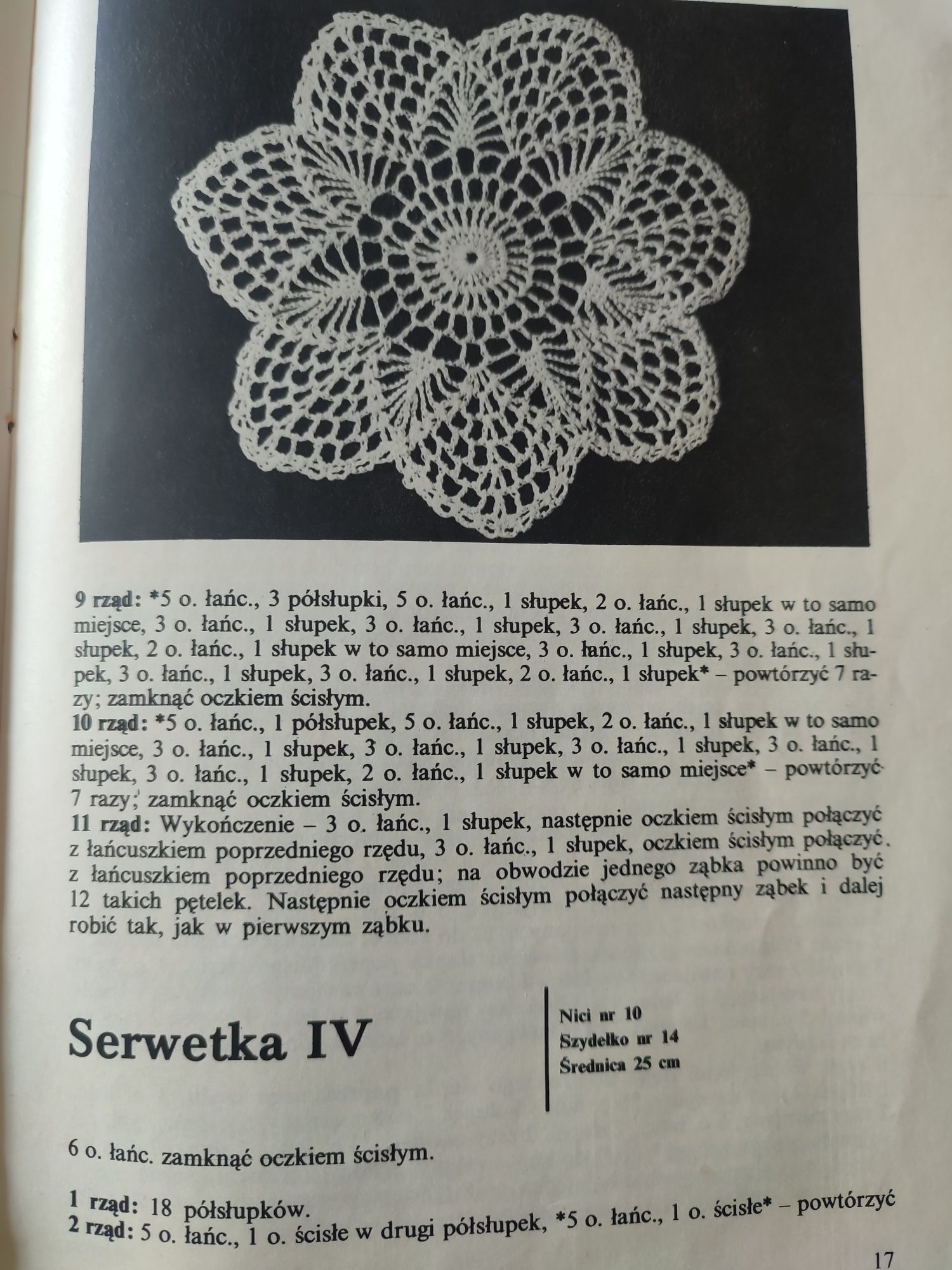 Szydełkowe serwetki Zofia Hładun