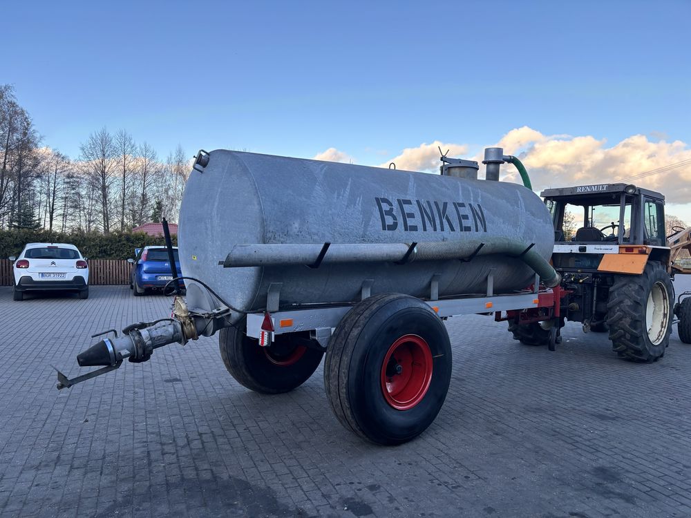 Beczkowóz 7000 litrów  Benken ocynk hydro beczka szambiarka wóz