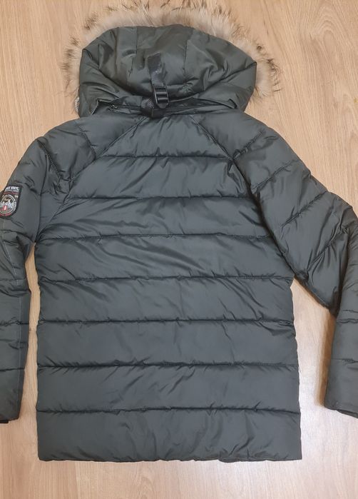 Подростковая зимняя куртка-пуховик аляска 40р