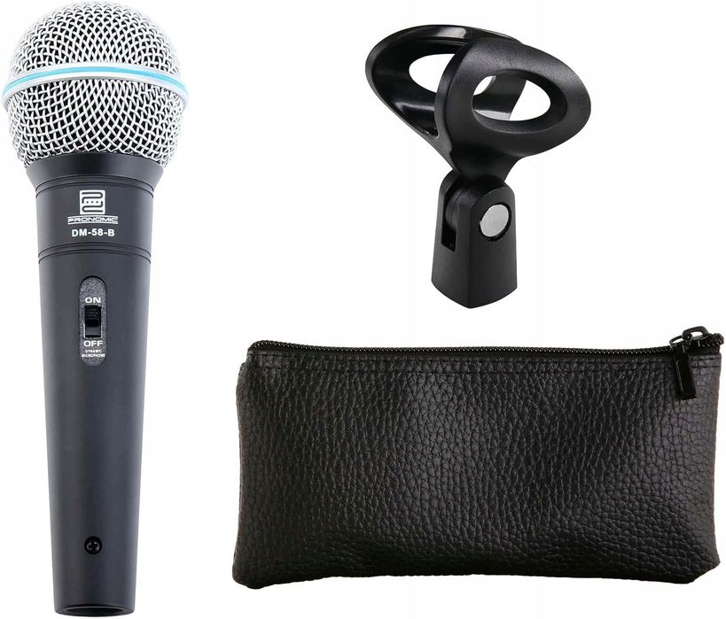 Pronomic DM-58-B mikrofon – idealny do śpiewu, przemówień, DJ