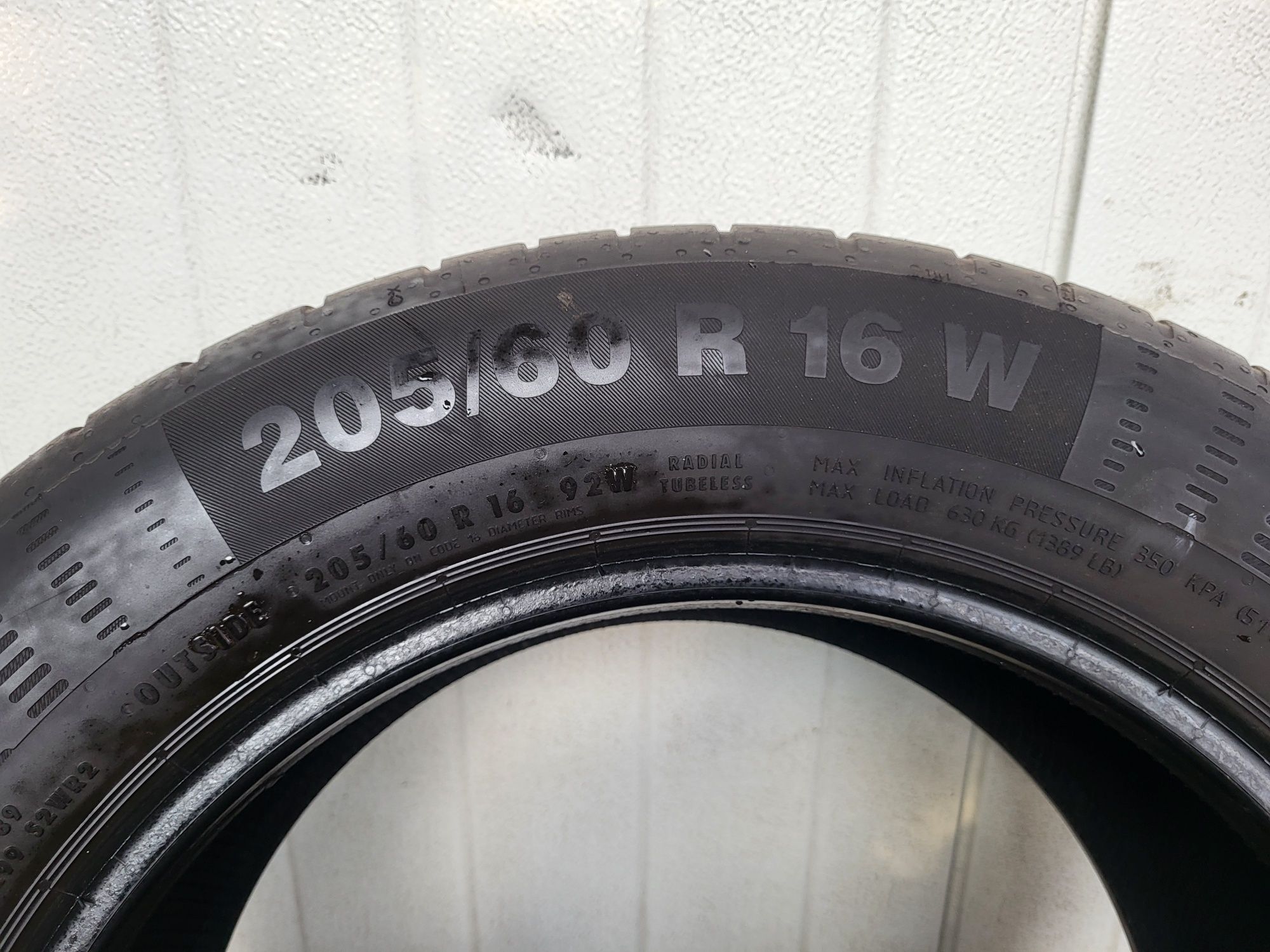 Opony continental 205/60r16 20r 5.5mm