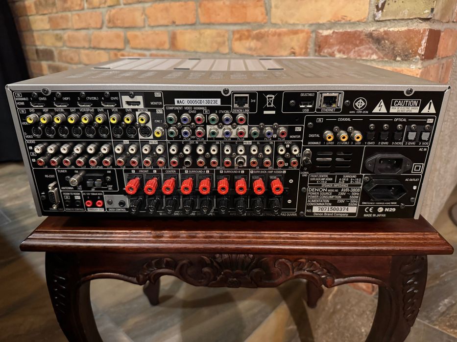 Denon AVR-3808 Amplituner kino domowe 7.1 IDEAŁ