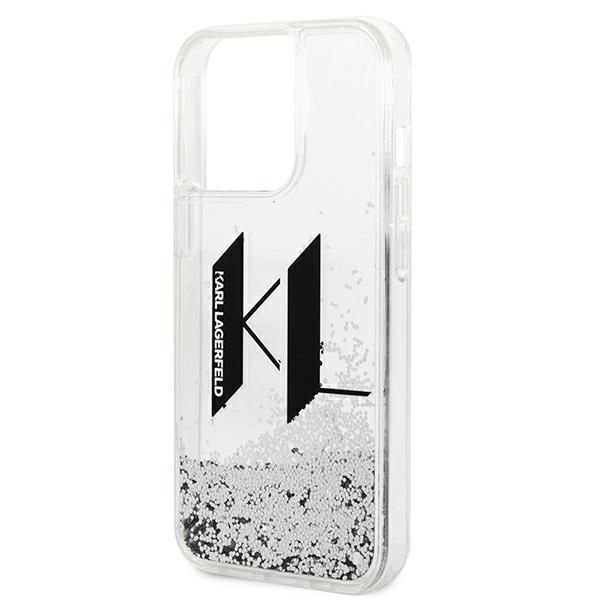 Etui do iPhone 14 Pro Karl Lagerfeld Liquid Glitter Big KL