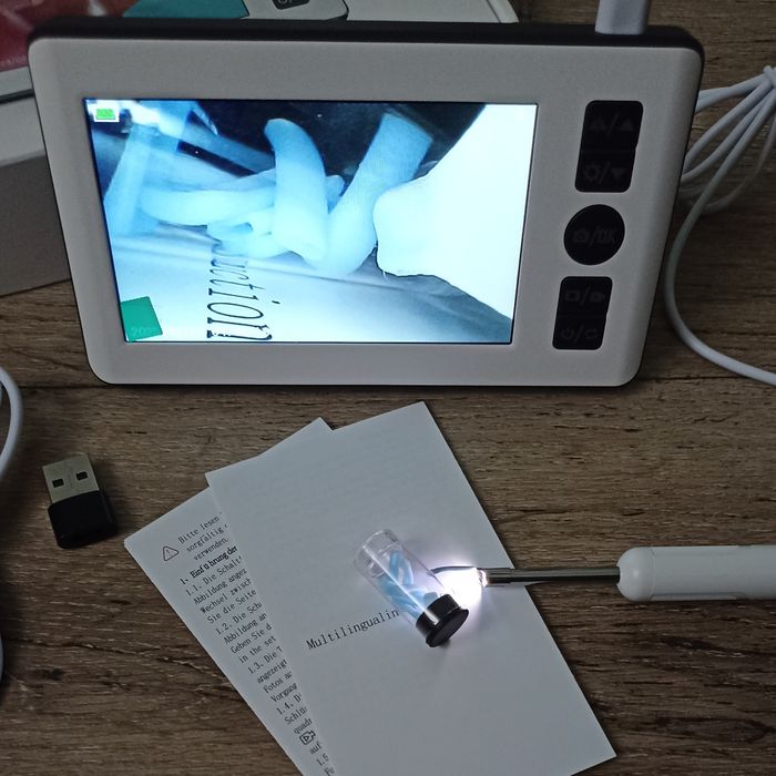 Отоскоп Ендоскоп IPS-дисплей, камера 3.5мм та LED-підсвітка