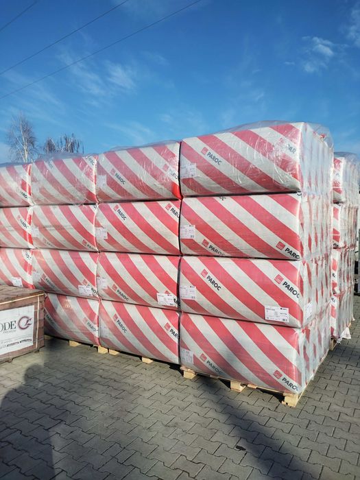 wełna mineralna, skalna Parock Solic płyty, 100 mm dostępna 0,037