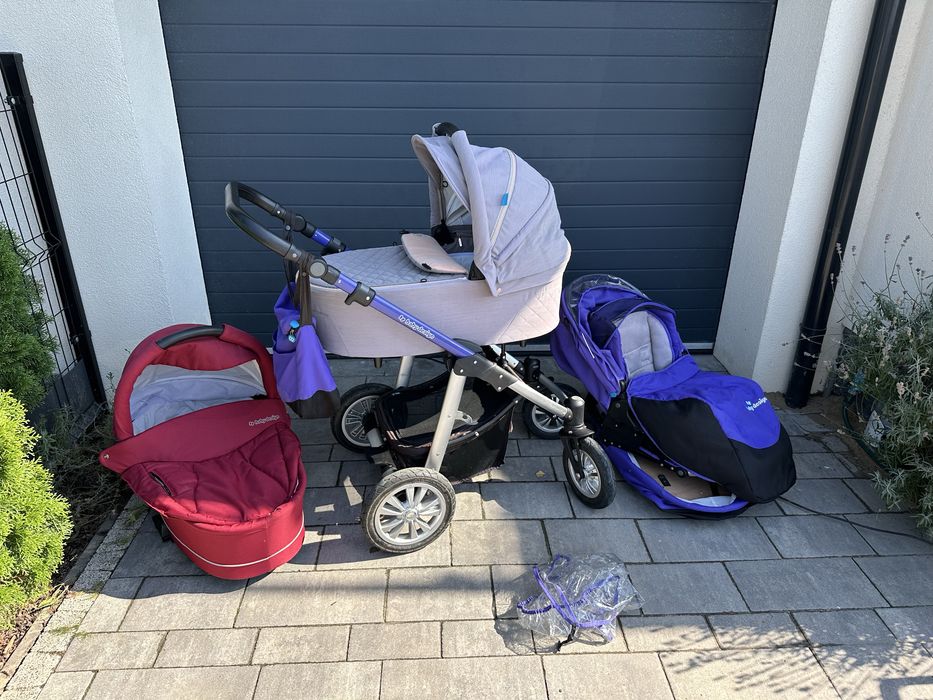 Wózek dziecięcy BabyDesign Lupo – zestaw 2w1 + akcesoria