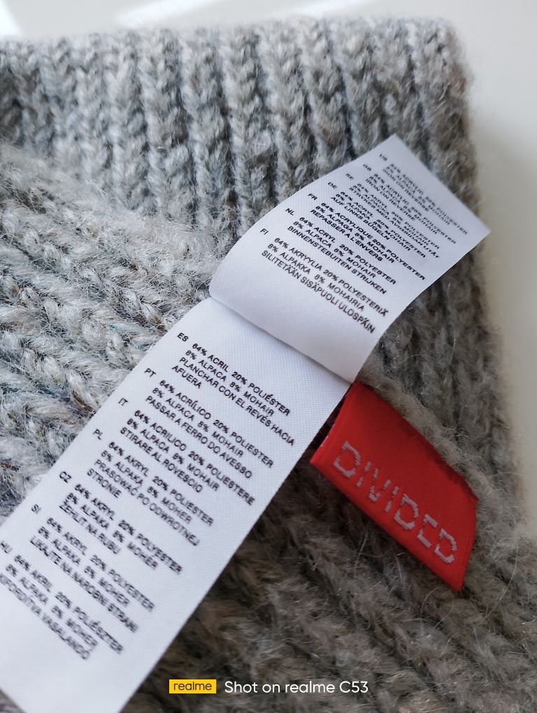 Szalik damski z alpaca i moherem