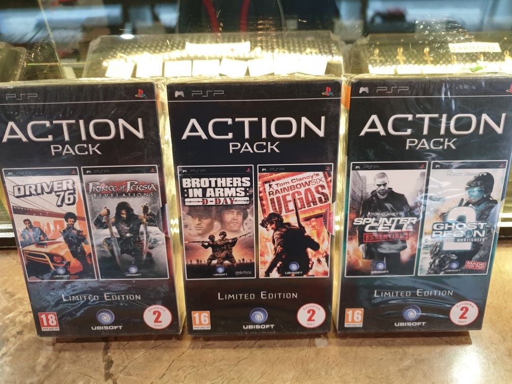 6 gier unikat psp portable Limited Edition Action Pack od kolekcjonera