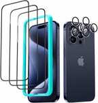 ESR armorite 3x szkło do iPhone 15 PRO 2x szkło aparat aplikator